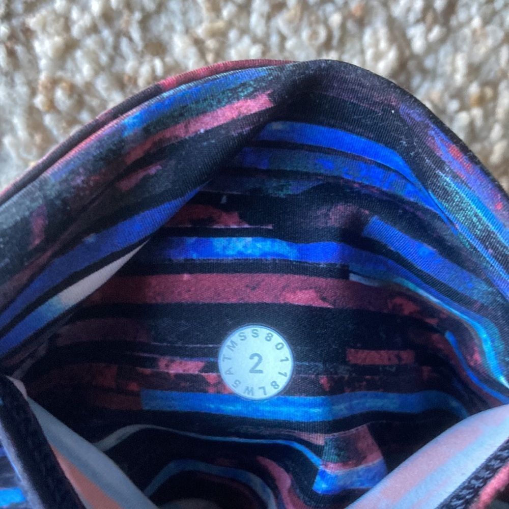 Lululemon Women’s Fast & Free 7/8 Tight II Nulux 25” Hinshu Alpine White Multi - Picture 9 of 10
